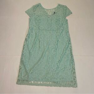 NWT! Dorothy Perkins mint green lace dress. Size 16